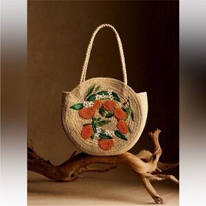 NWT Sezane June Basket with Oranges